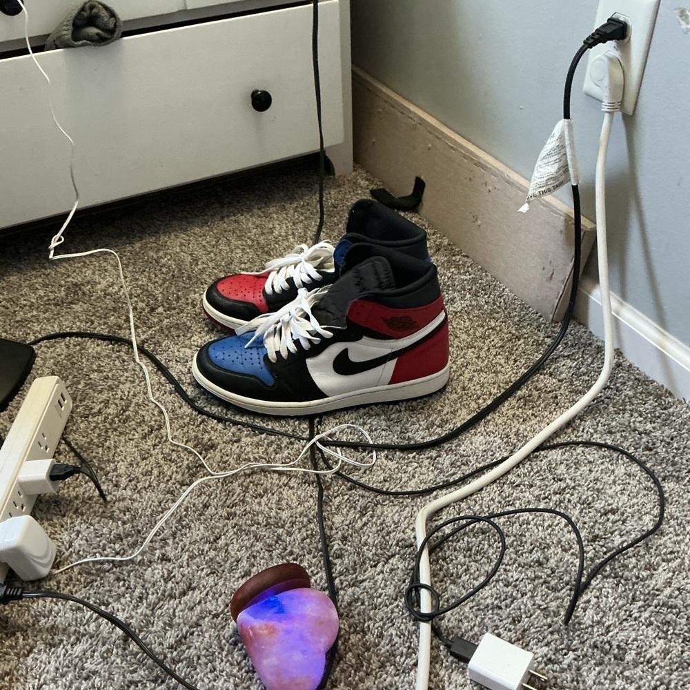 COPY - Nike Men's High-Top Sneakers - Red, Blue, and Black - Picture 4 of 4